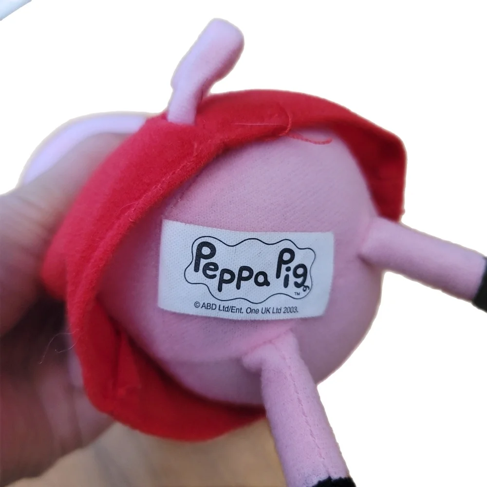 Peppa Pig Plush 8" Stuffed Animal Pink Duck Shirt - Picture 5 of 6